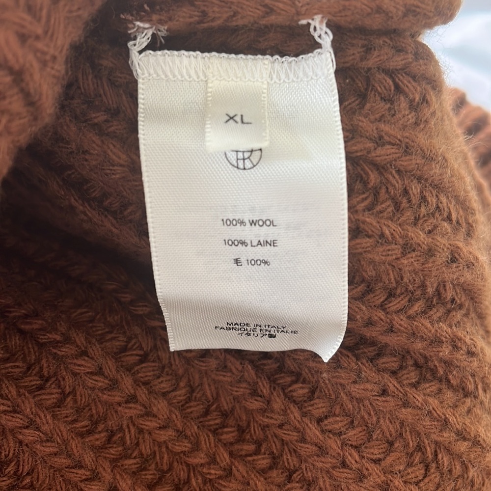 The Row Aneke oversized Ribbed Wool Turtleneck Sweater | Size XL - Picture 5 of 5